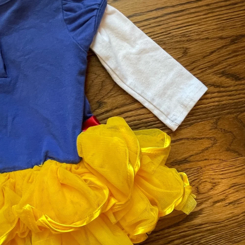 Disney Baby Girls Snow White Costume with TUTU Dress Up Size 9 Mths